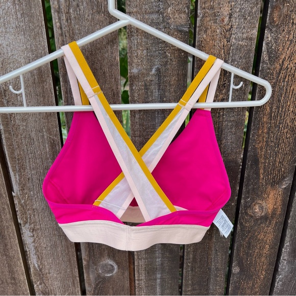 Brooks Drive Plunge 2.0 High Impact Sports Bra NWOT In Mauve/Sand/Sun Sz XS - Picture 13 of 15